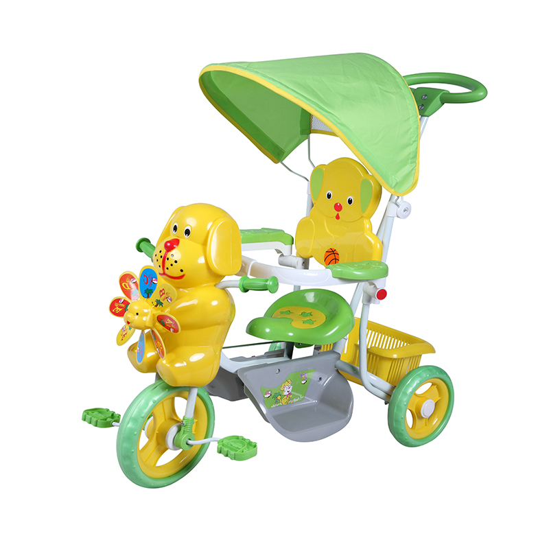 Trehjulet cykel til børn med autoværn og baldakin SB3101BP