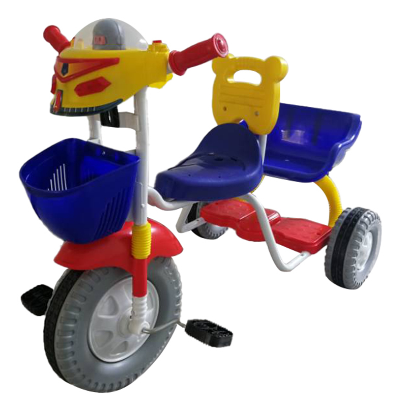 Детский трехколесный велосипед с двумя сиденьями H108D (4)