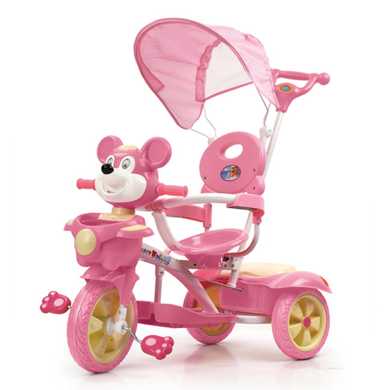पिंक बेबी ट्राइसाइकिल 861-3 (2)