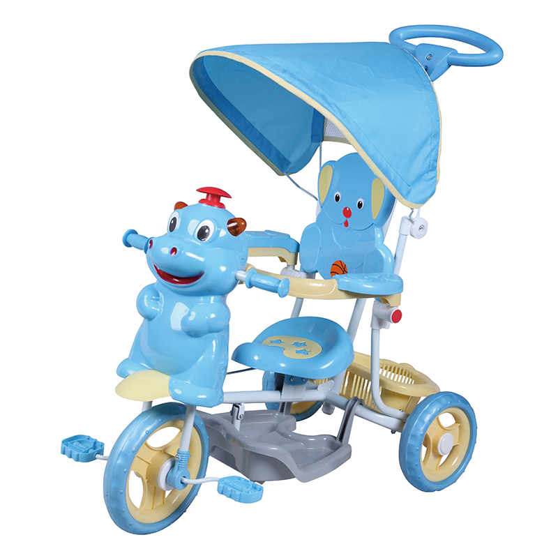 дитячий триколісний велосипед з штовхачем (1)