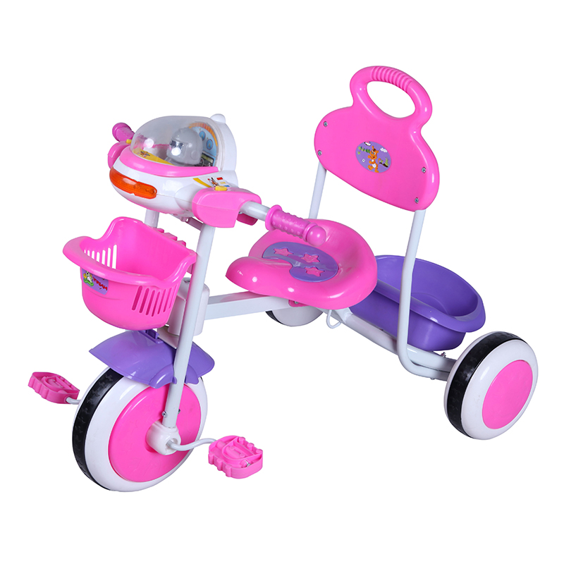 børne trehjulet cykel med rummand (3)